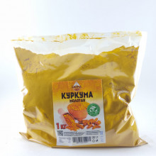 Куркума SAHRA молотая, высший сорт, в пакете-спайке 1кг Куркума SAHRA молотая, высший сорт, в пакете-спайке 1кг